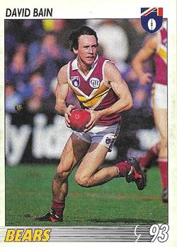 1993 Select AFL #175 David Bain Front